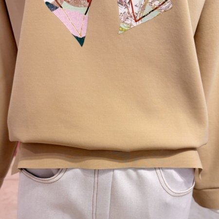 엘텍스 리본 원포인트 탑