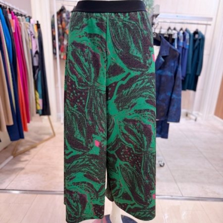 패턴 프린팅 와이드 팬츠