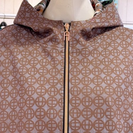 A로고 스트링 후드 크랍 점퍼