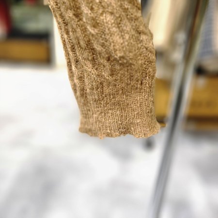 시스루꽈배기니트긴팔티