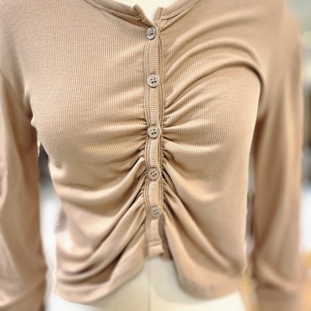 쭈리브이넥팔셔링티셔츠