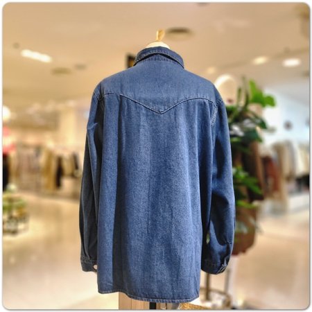 투포켓데님셔츠블라우스