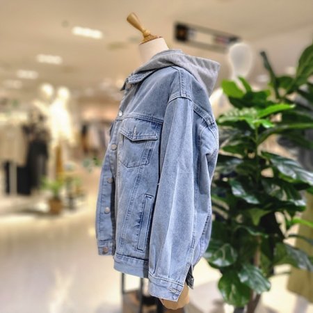 후드탈부착연청자켓