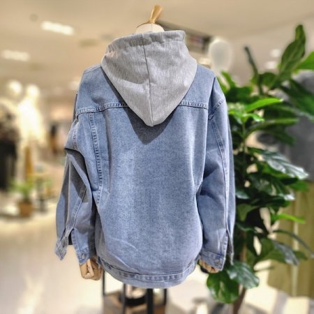 후드탈부착연청자켓