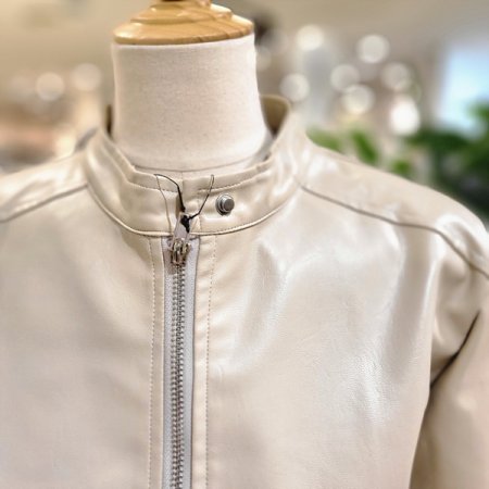 차이나넥레더자켓