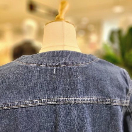 브이넥세미크롭청자켓