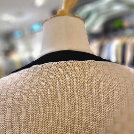 자가드패턴배색봄가디건