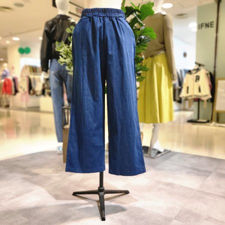 밴딩면와이드팬츠