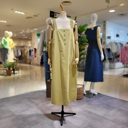 밴딩멜빵면원피스