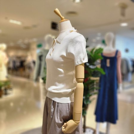 카라넥반팔시보리니트