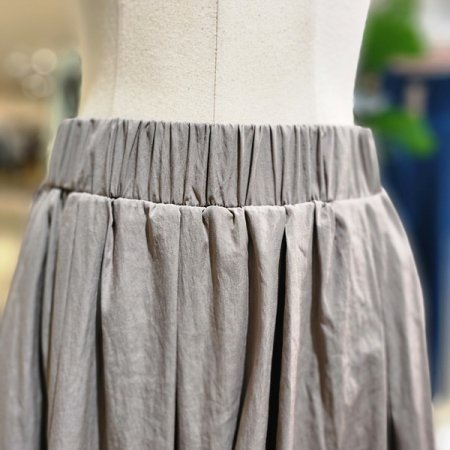 풀밴딩린넨롱스커트