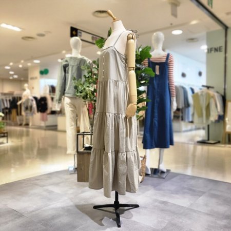 3단프릴뷔스티에면원피스