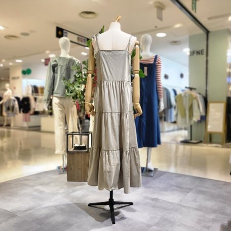 3단프릴뷔스티에면원피스