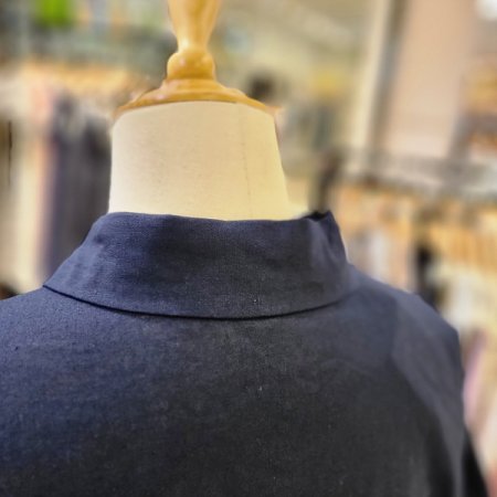 반팔린넨셔츠블라우스