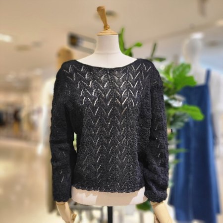 여름긴팔시스루니트