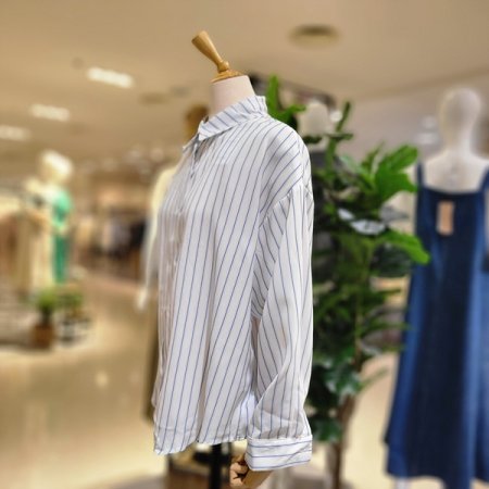 스트라이프셔츠블라우스