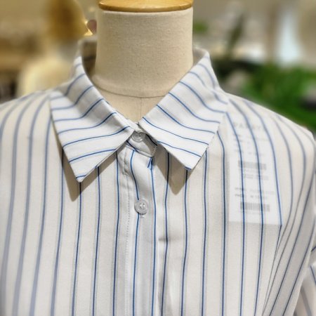 스트라이프셔츠블라우스