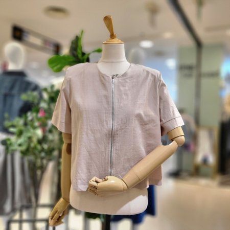 노카라집업린넨자켓