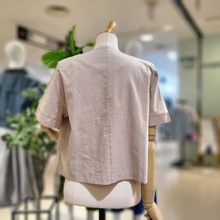 노카라집업린넨자켓