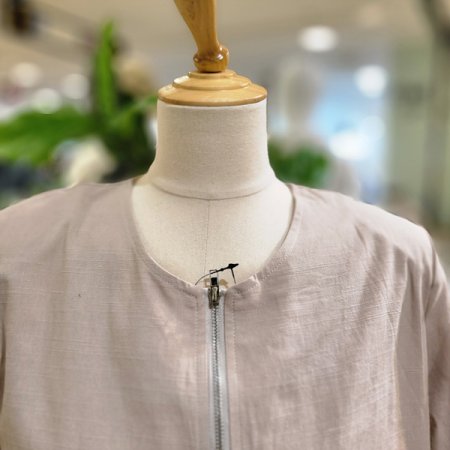 노카라집업린넨자켓