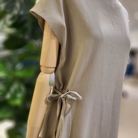 캡소매린넨롱원피스