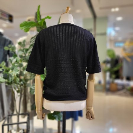 브이넥반팔시보리가디건