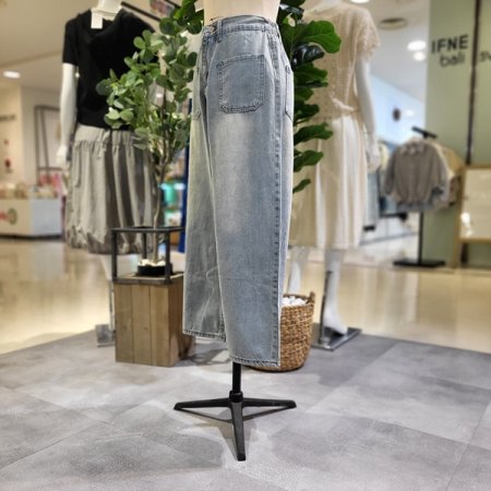 앞포켓9부와이드팬츠