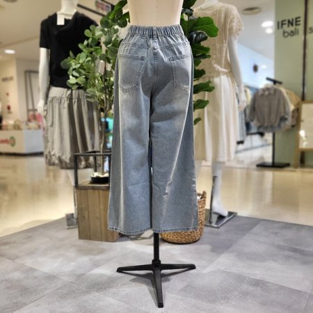 앞포켓9부와이드팬츠