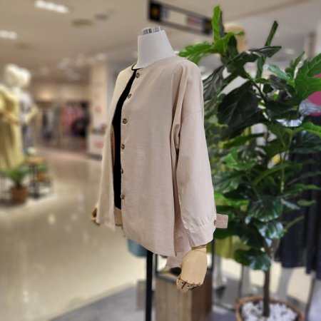 라운드넥박시핏자켓