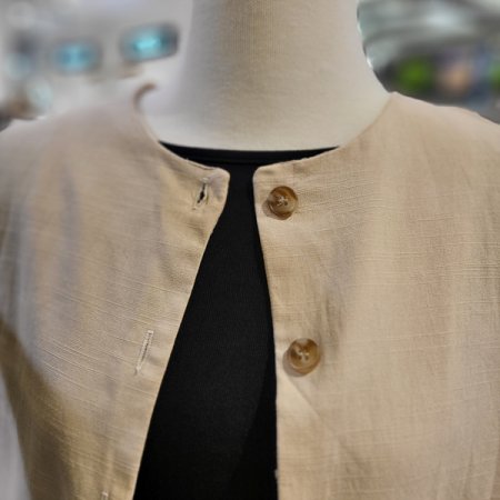 라운드넥박시핏자켓