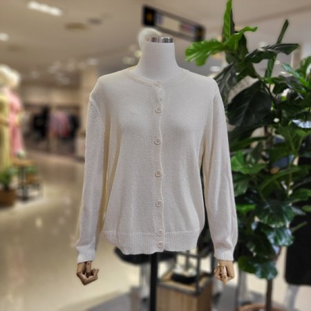 가을시스루긴팔가디건