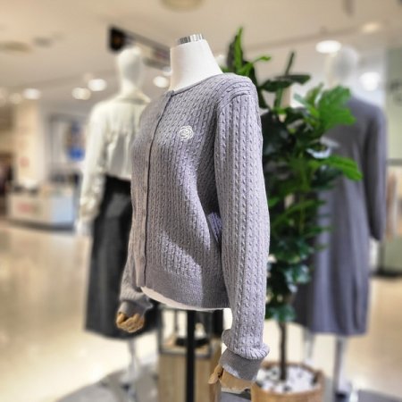 사슬패턴장미가디건