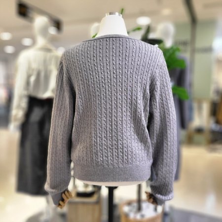 사슬패턴장미가디건