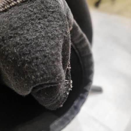 와이드기모블랙진바지