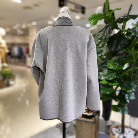 노카라배색캐쥬얼자켓