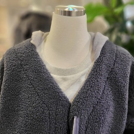 뽀글이후드롱점퍼