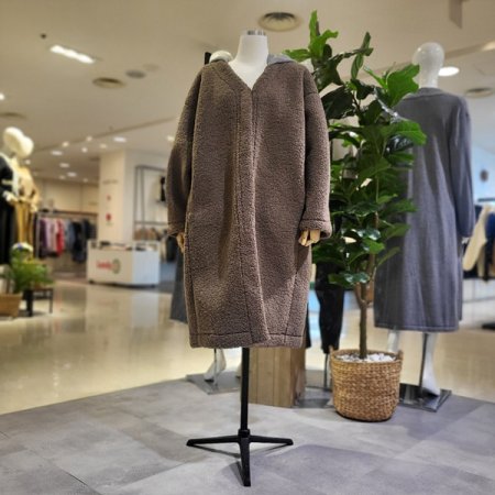 뽀글이후드롱점퍼