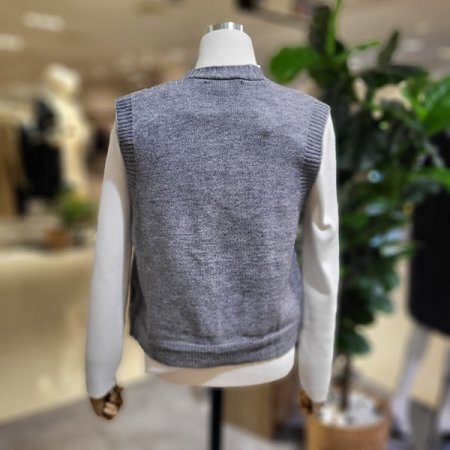 꽈배기짜임숏니트조끼