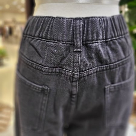 세미배기핏블랙진