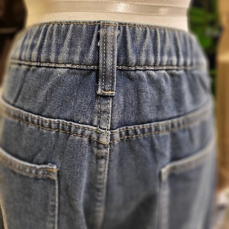 세미배기미디엄블루청바지