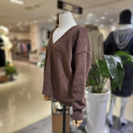 딥브이넥긴팔니트티