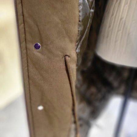 뽀글이넥야상롱점퍼