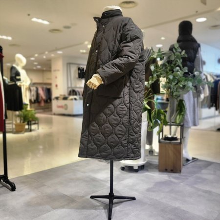 하이넥누빔롱패딩점퍼