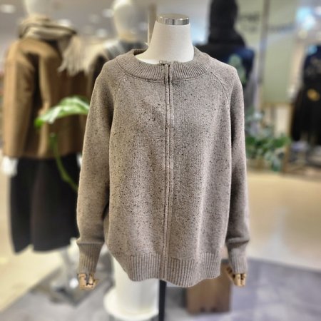 시보리넥집업니트가디건