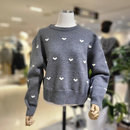 큐티하트니트스웨터