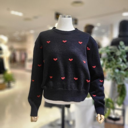 큐티하트니트스웨터