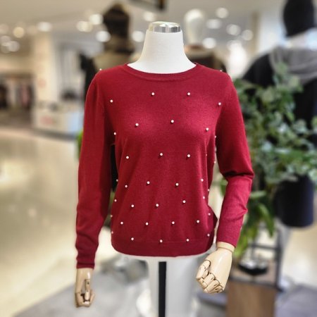 라운드넥진주니트티