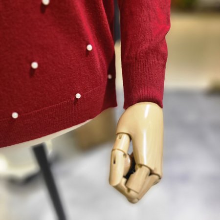 라운드넥진주니트티