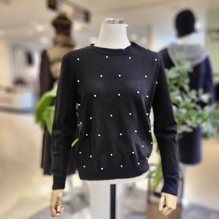 라운드넥진주니트티