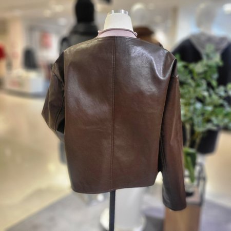 노카라집업레더자켓